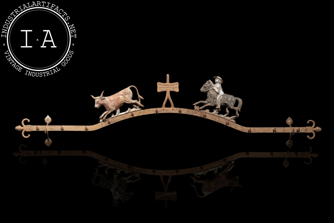 Late 19th Century Butchers Rack Crest by Brecht