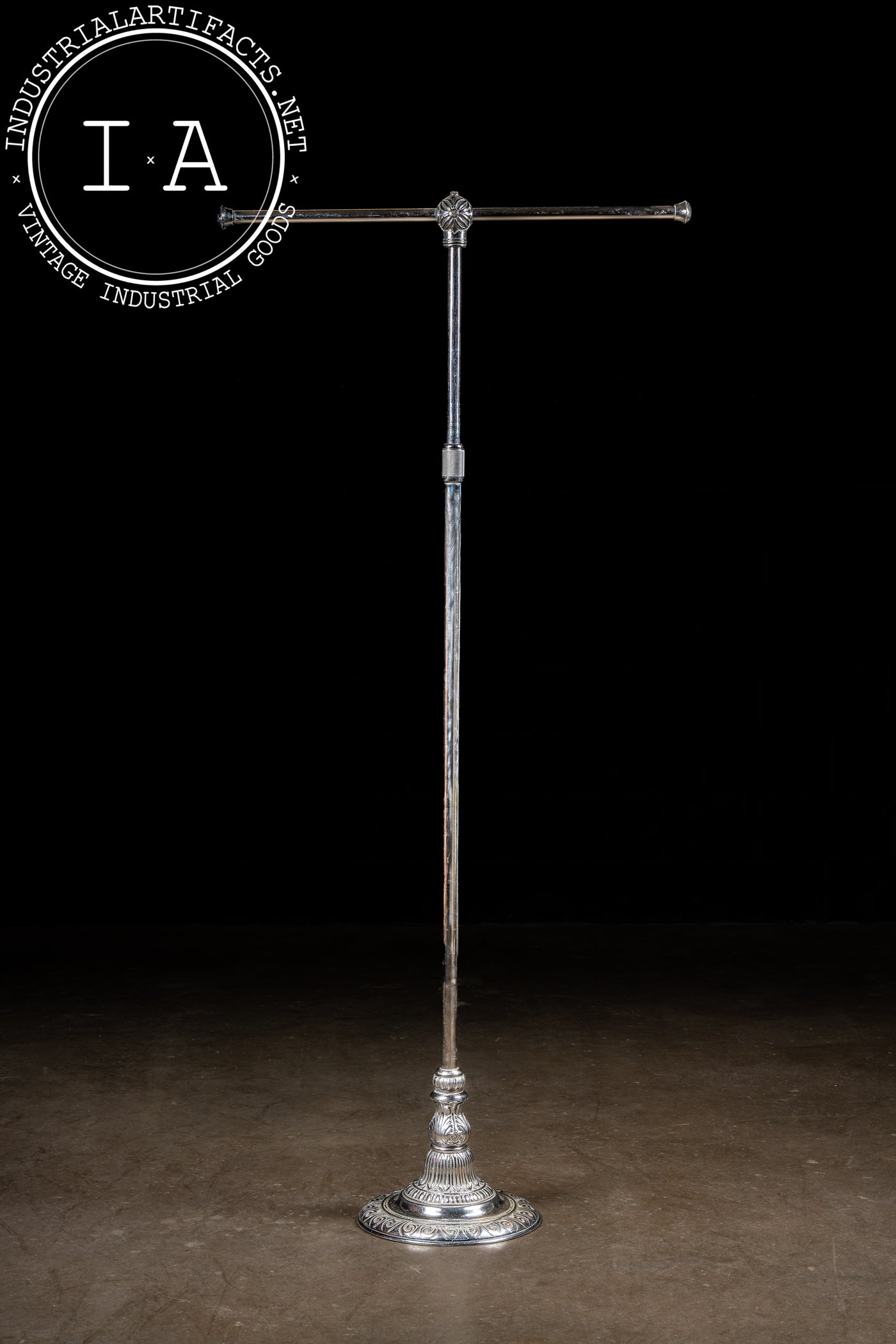 Art Deco Nickel-Plated Department Store Garment Rack