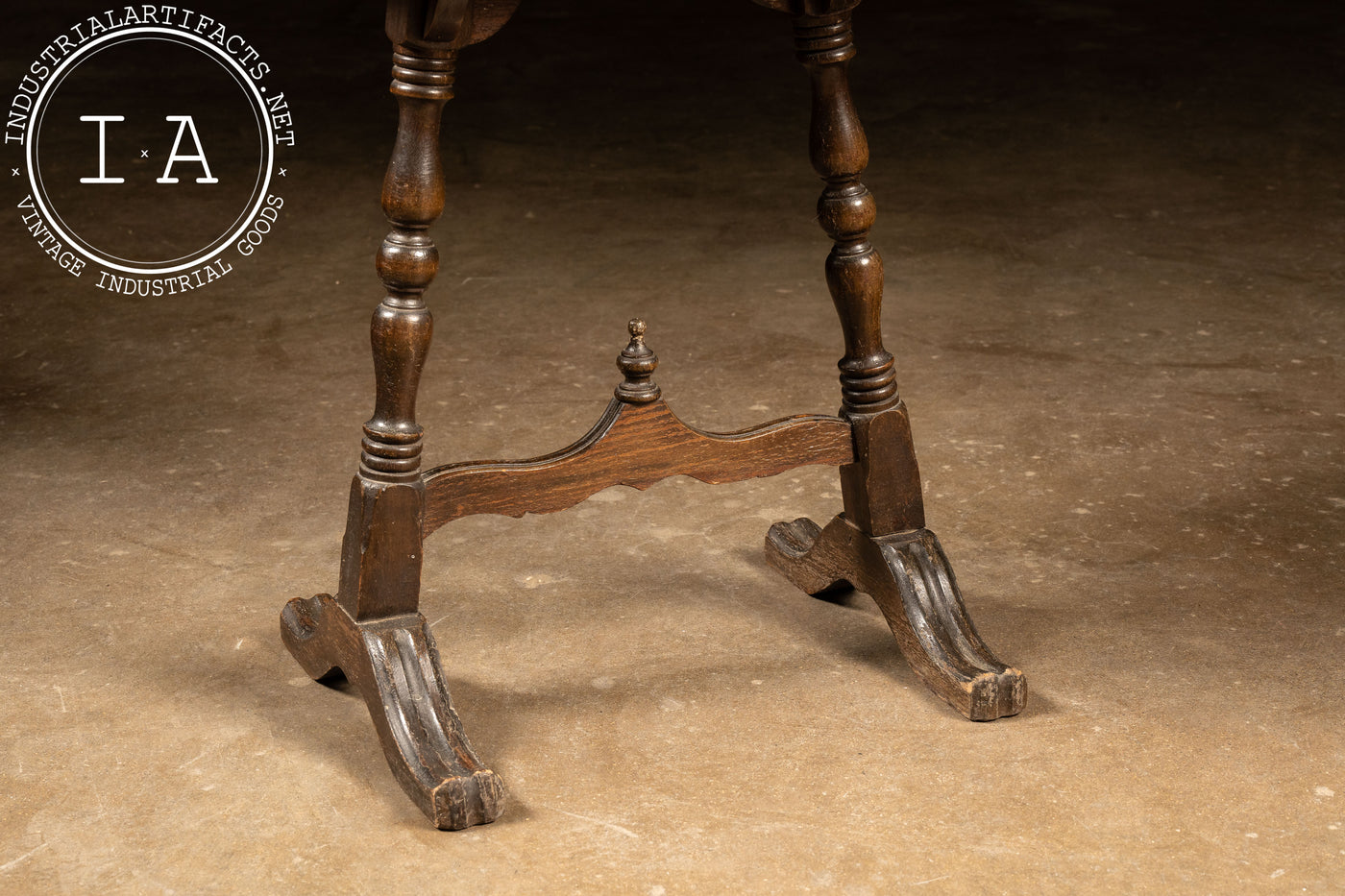 Early Walnut Humidor Smoking Stand