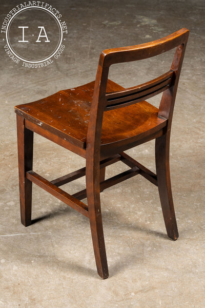 Early 20th Century Oak Children's School Chair