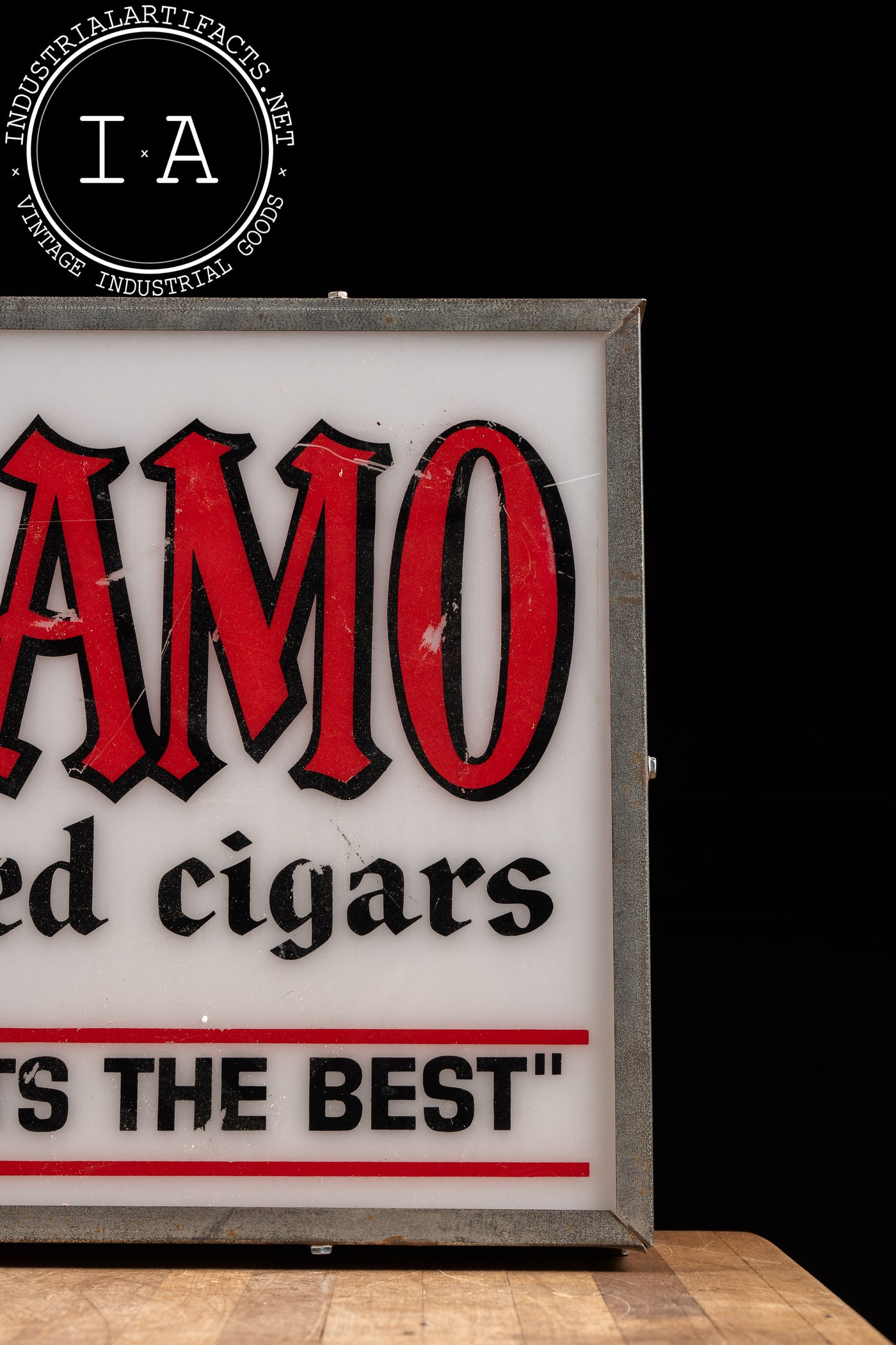 Vintage Te-Amo Cigars Lighted Advertising Clock