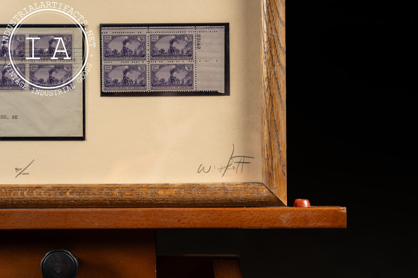 The San Gabriel | Limited Edition Lithograph w Authentic Railroad Commemoratives