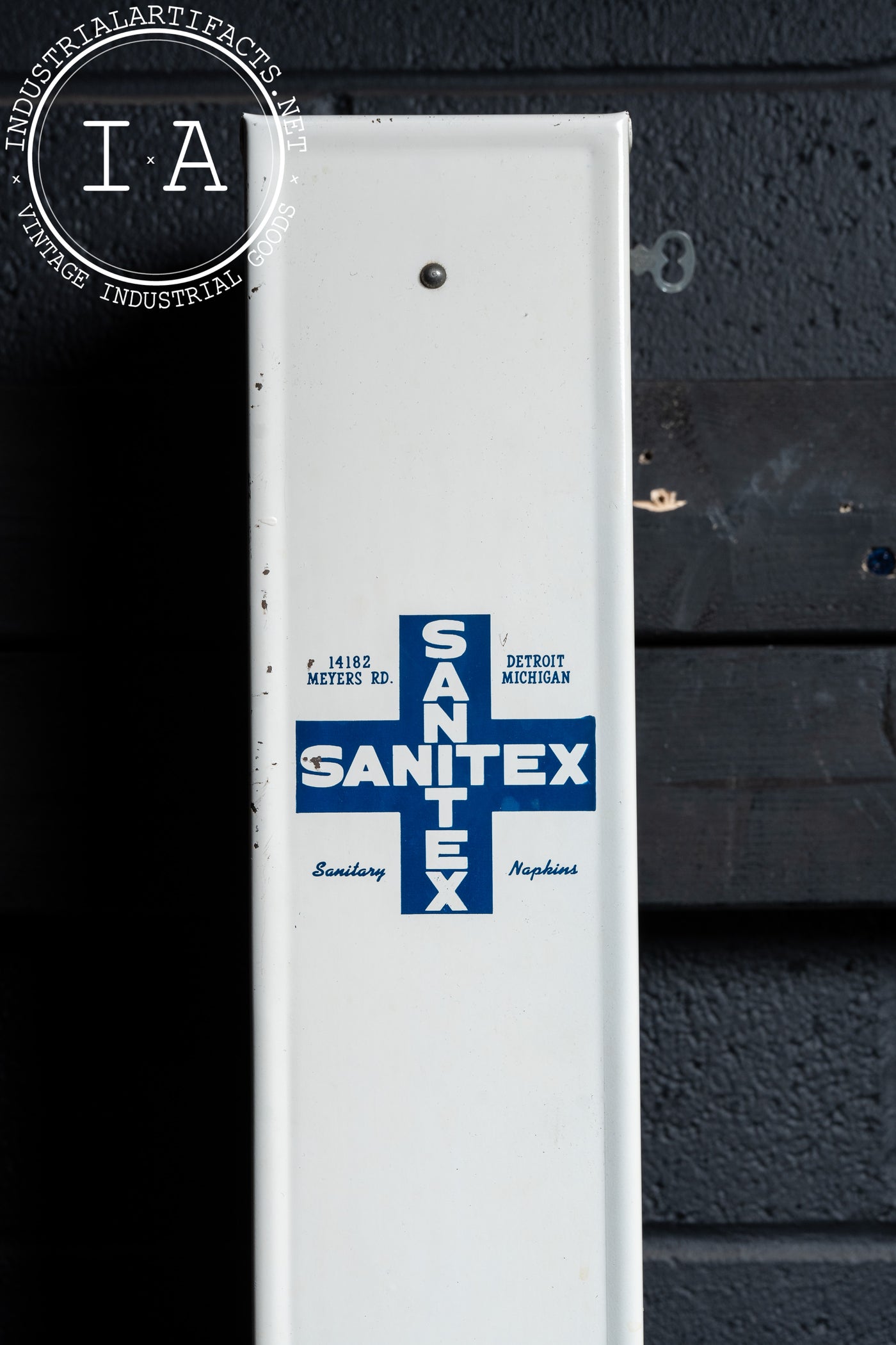 Porcelain Enamel Coin Op Sanitex Dispenser