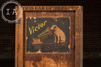 Early 20th Century Victor Phonograph Shipping Crate from Egerman & Randolph
