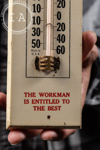 Vintage Indian Apple Us Advertising Thermometer