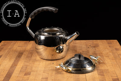 Contemporary Space Age Stainless Steel Tea Kettle