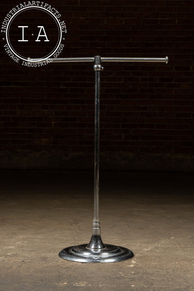 Vintage Art Deco Nickel-Plated Garment Rack