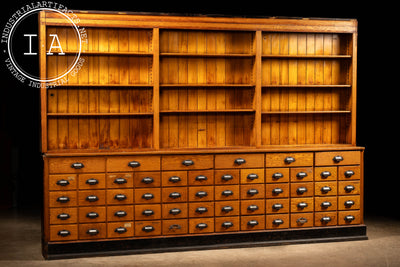 Massive Early 20th Century Apothecary Cabinet