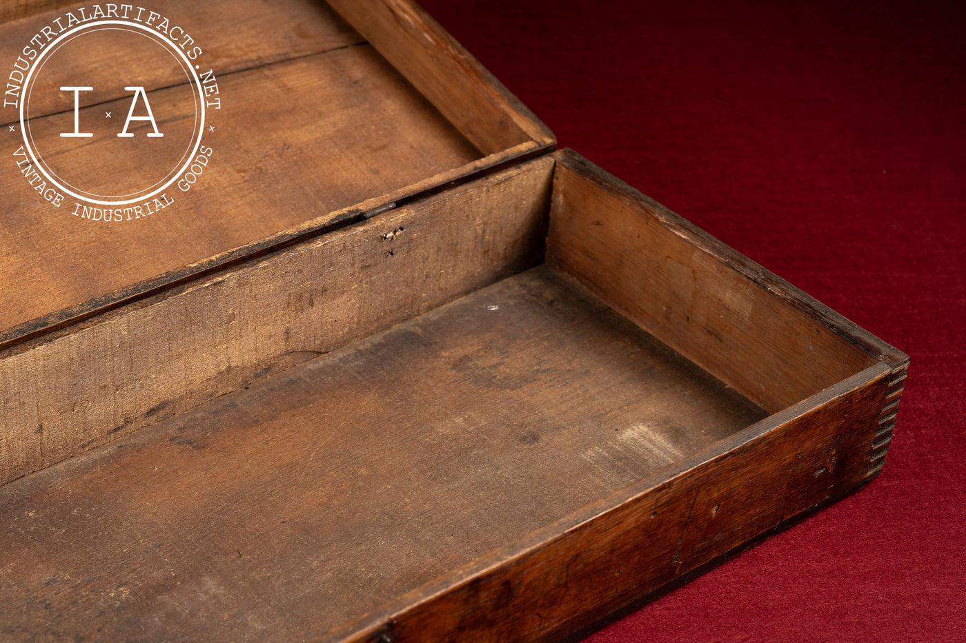 Antique Wooden Box-Joint Storage Case