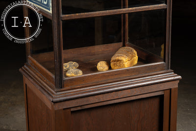Early 20th Century Ward’s Tip-Top Bread Oak Display Case