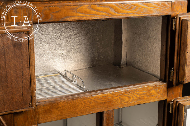 Early 20th Century 4-Door Oak Ice Box – Industrial Artifacts