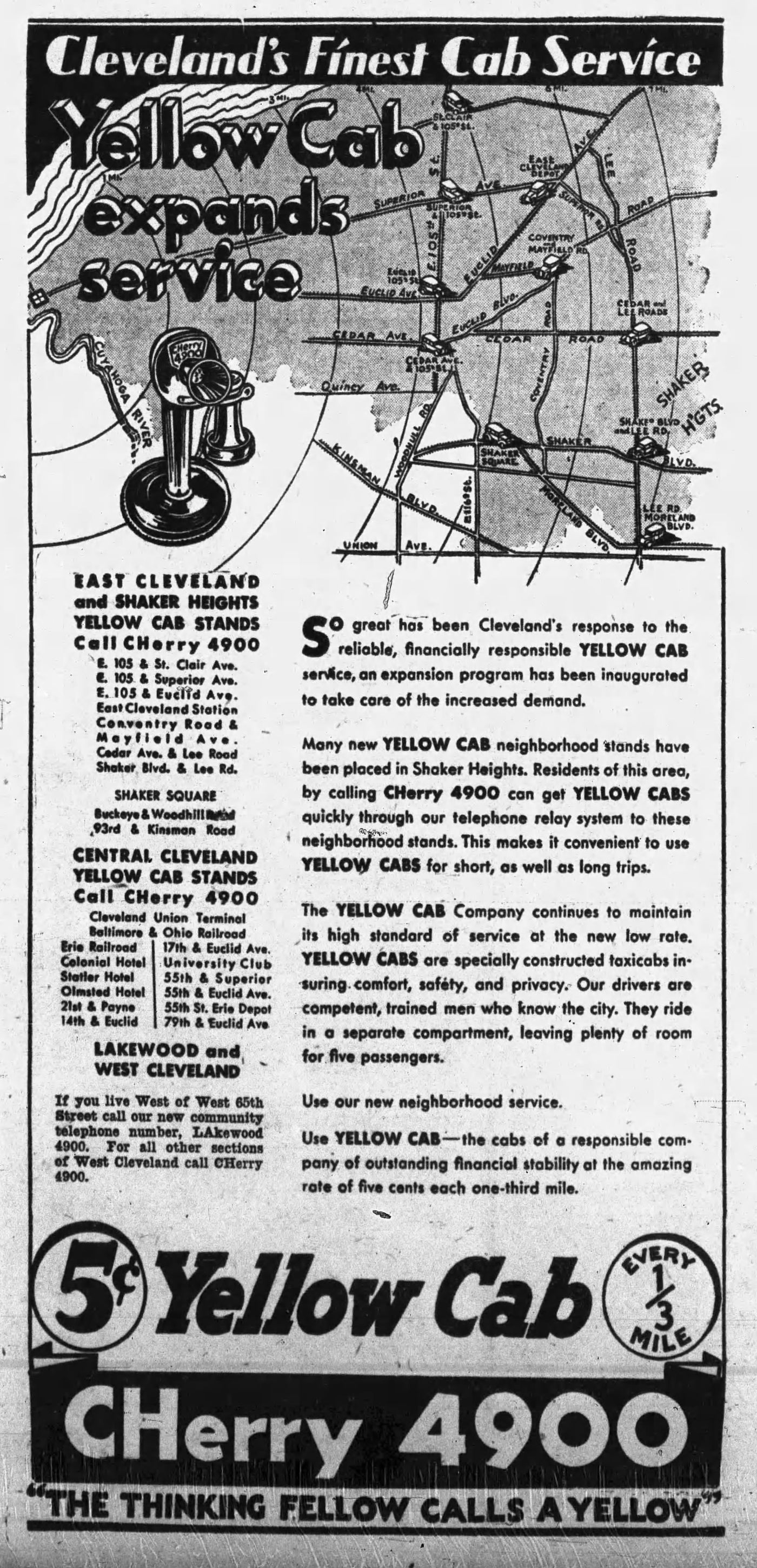 1930s Yellow Cab Advertising Whistle Tag