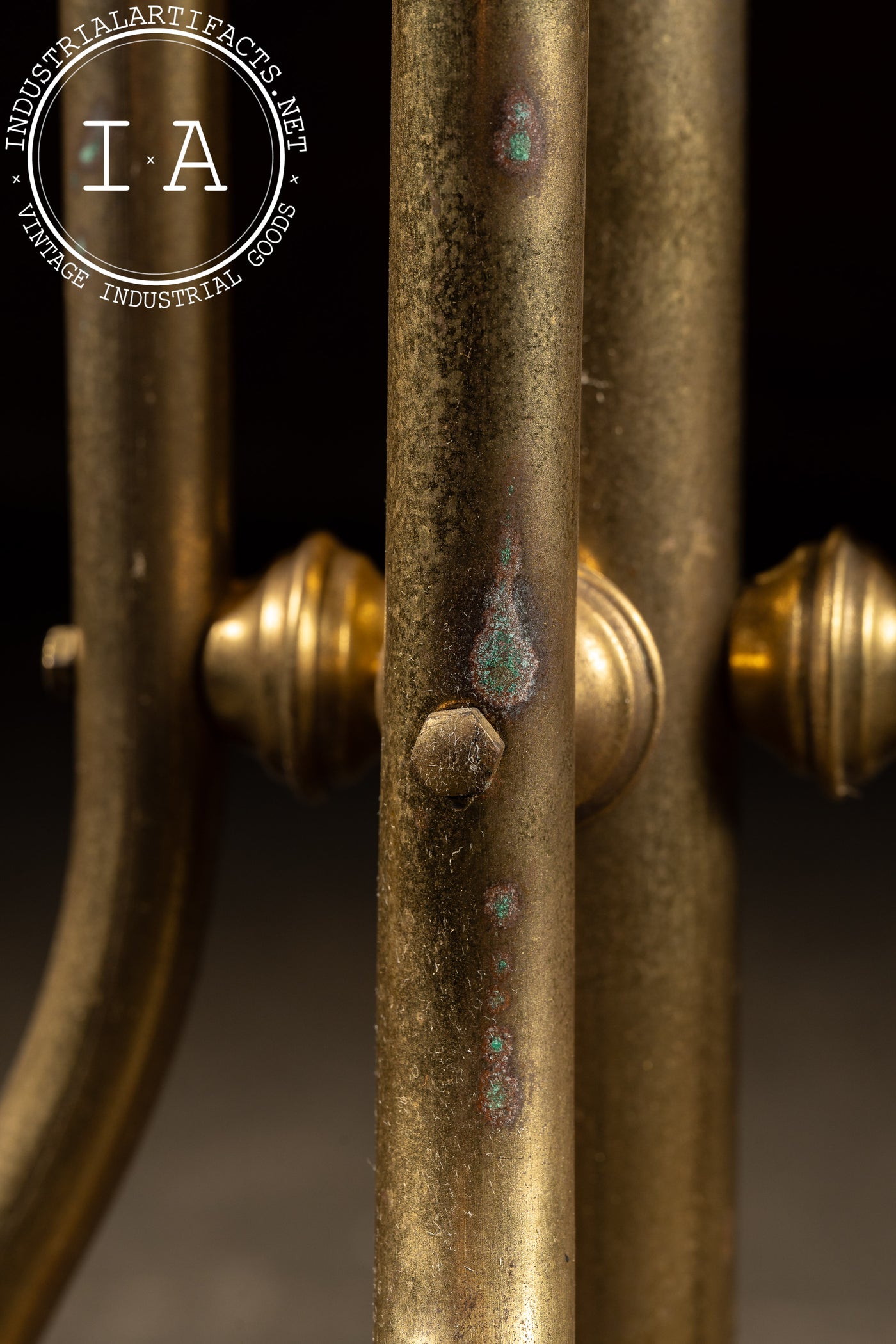 Antique Brass Barbershop Coat Tree
