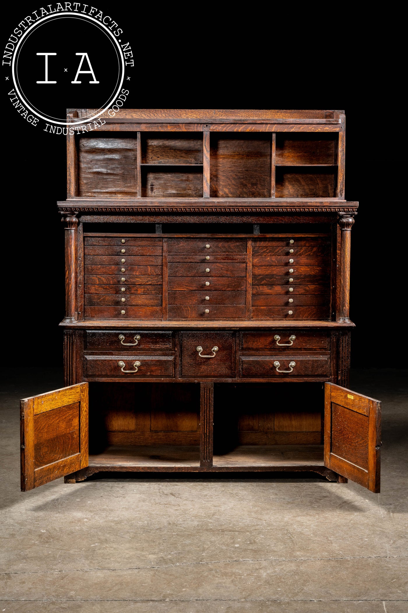 Early 20th Century Walnut Dental Cabinet