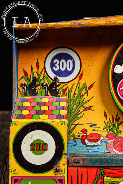 Vintage Wyandotte Model Shooting Gallery Tin Target Game