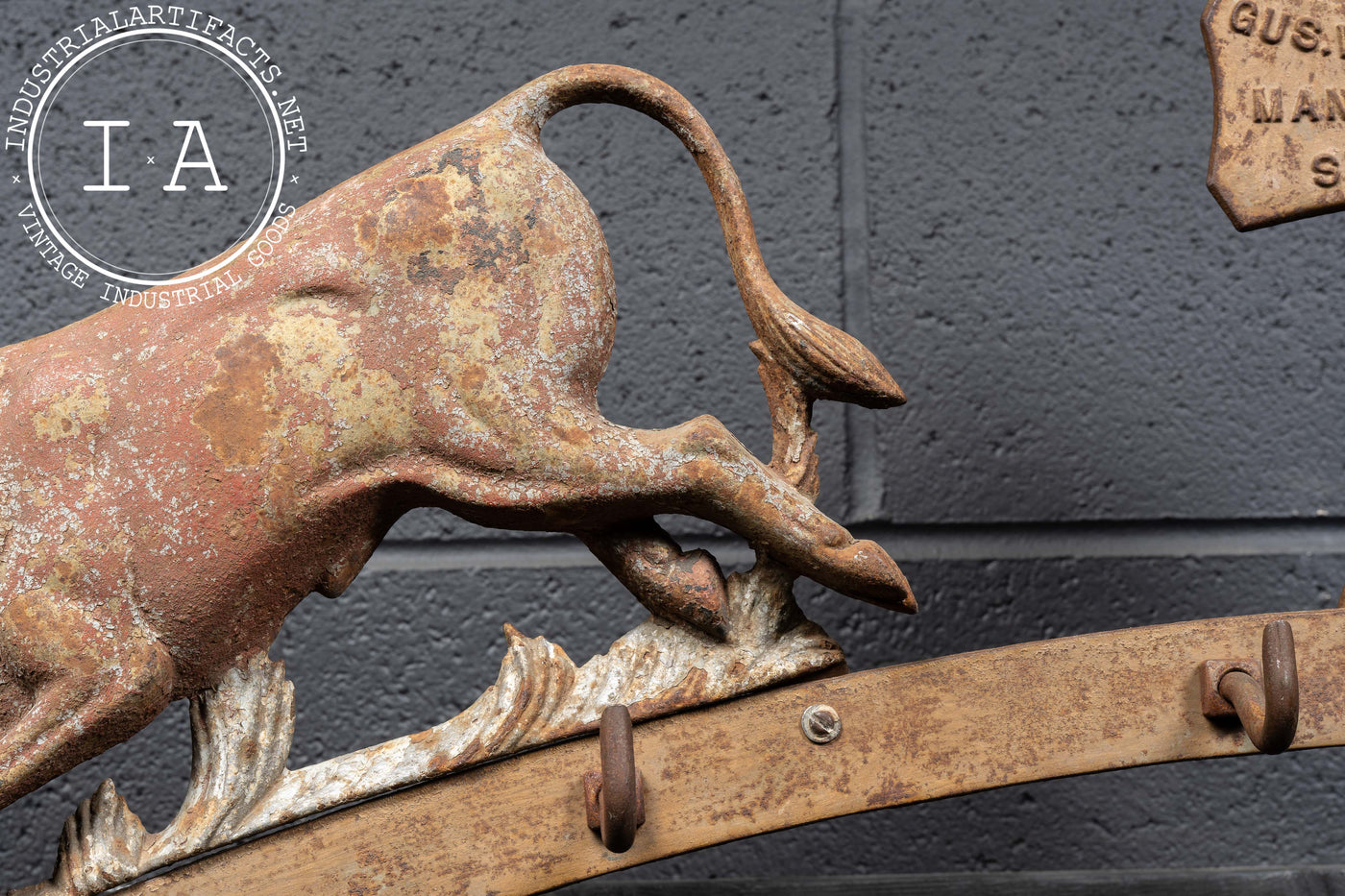 Late 19th Century Butchers Rack Crest by Brecht