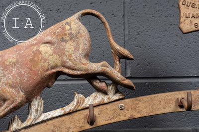 Late 19th Century Butchers Rack Crest by Brecht