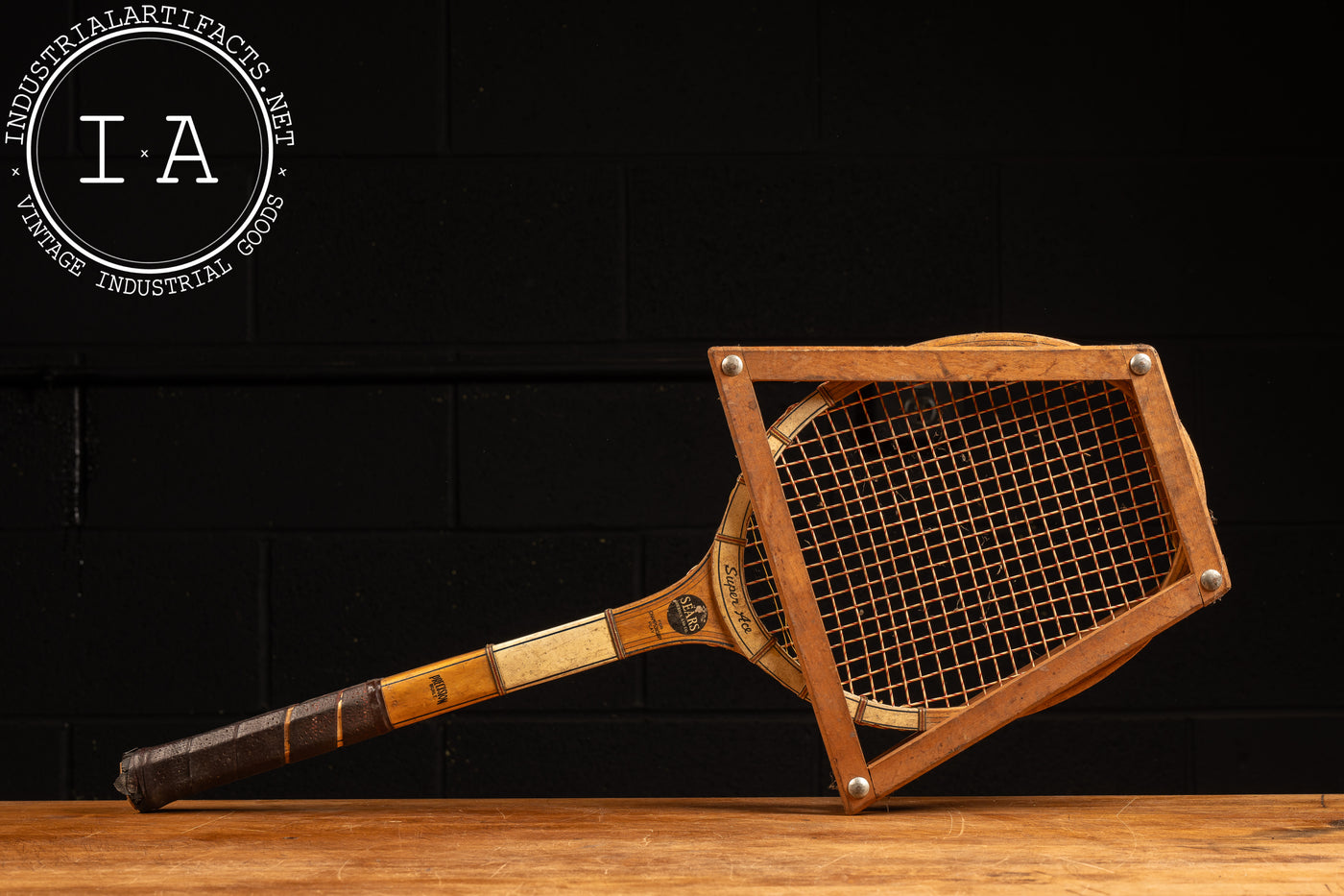 Vintage Super Ace Tennis Racquet with Wilson Stretcher Rack