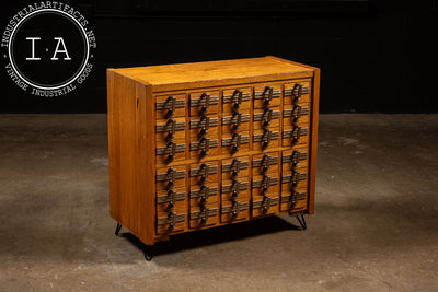 Vintage 30-Drawer Card Catalog