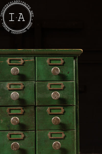 Antique Industrial 48-Drawer Apothecary Cabinet
