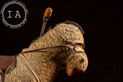 Antique Ride-On Plush Horse Toy