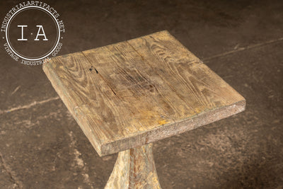 Early Rustic Wooden Sculptural Plant Stand