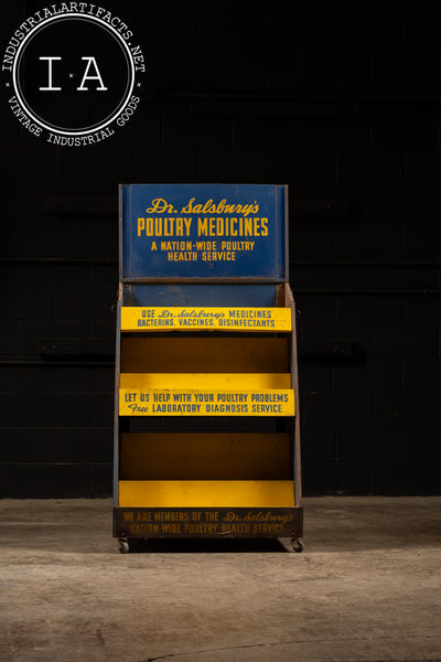 Vintage Poultry Medicine Mercantile Display