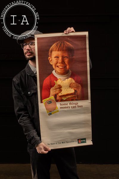 Vintage Lunch Meat Banner Advertisement
