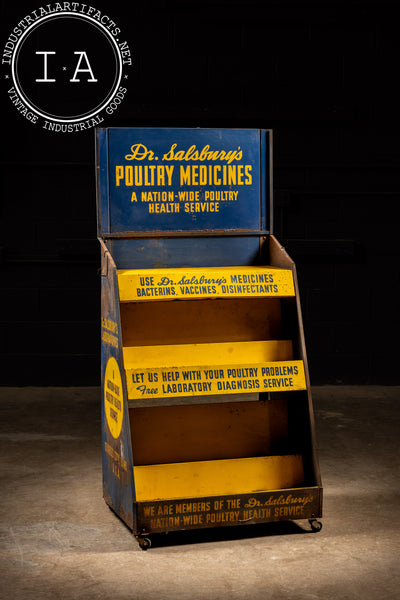 Vintage Poultry Medicine Mercantile Display