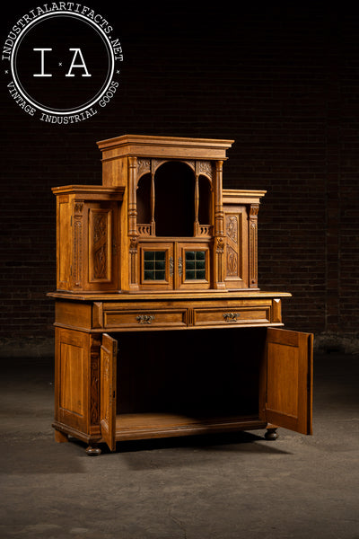 c. 1872 German Gothic Revival Parlor Cabinet