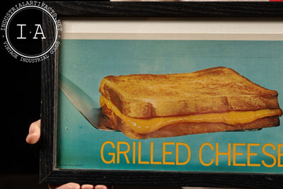 Vintage Grilled Cheese and Coke Litho Print