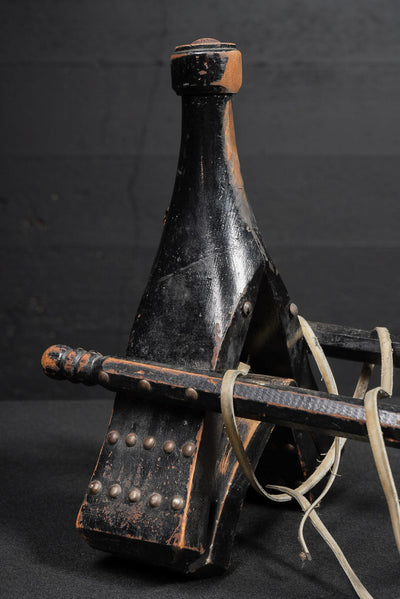 Handcrafted Wooden Camel Saddle with Studded Detailing