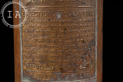 Antique Copper Fire Extinguisher