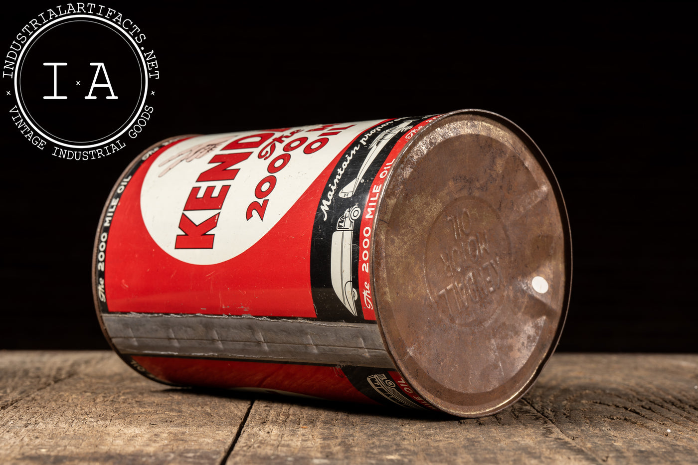 Vintage Kendall “The 2000 Mile Oil” 1-Gallon Can