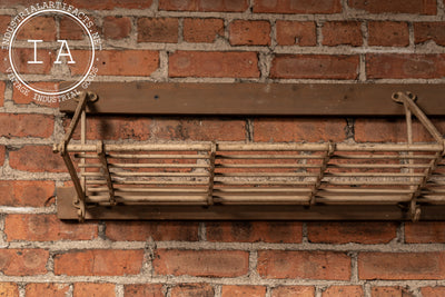 Antique Wall-Mounted Pullman Luggage Rack