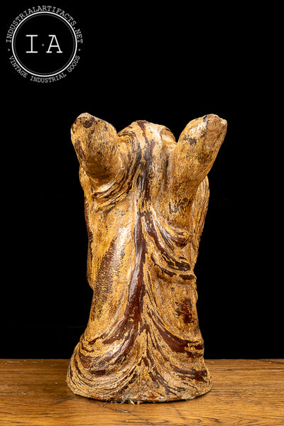 Antique Hand Painted Horse Head Sculpture
