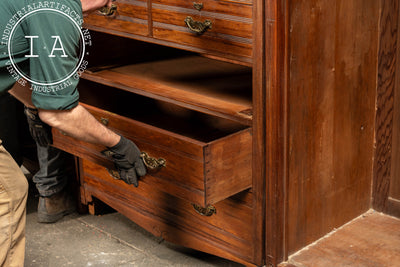 Late 19th Century Arts & Crafts 3-Section Cabinet by Edwards & Sons
