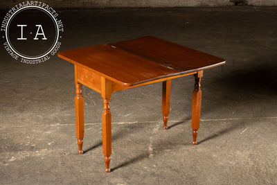 Early 20th Century Hardwood Table with Expanding Top