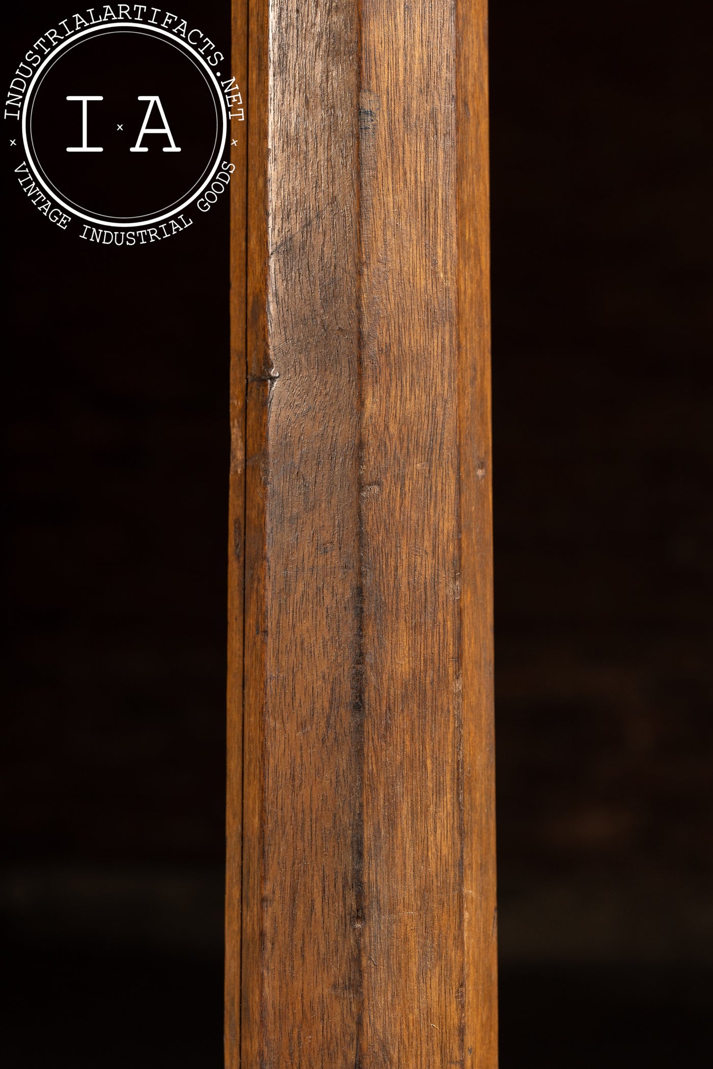 Antique Oak Mission-Style Barbershop Coat Rack