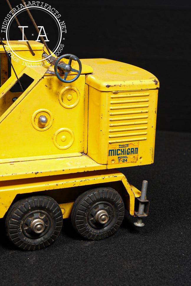 Vintage Michigan Shovel Crane Pressed Steel Toy Truck Model T-24 by Ny-Lint