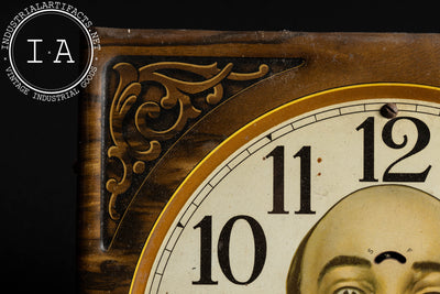 Antique Ever-Ready Tin Litho Eight-Day Advertising Clock