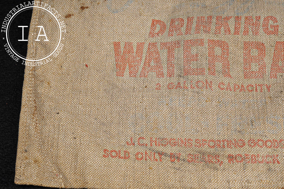 Vintage J. C. Higgins Canvas Drinking Water Bag