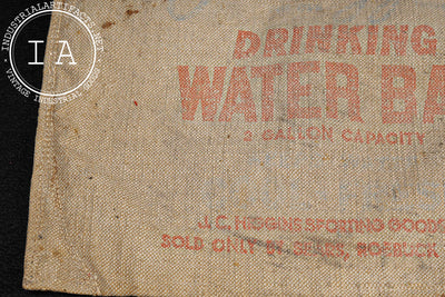 Vintage J. C. Higgins Canvas Drinking Water Bag