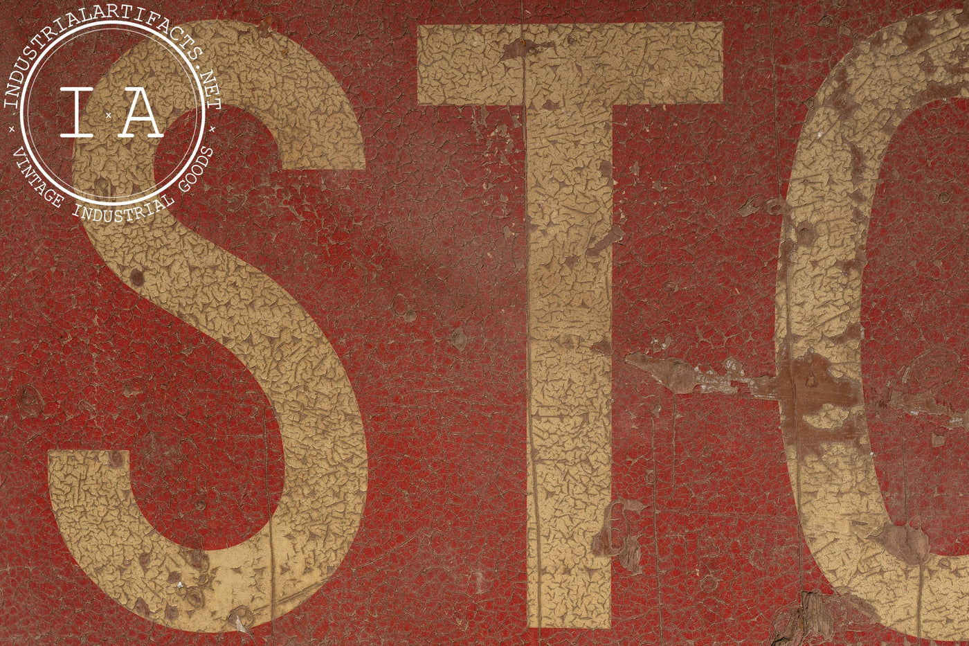 Vintage Reflective Wooden Stop Sign