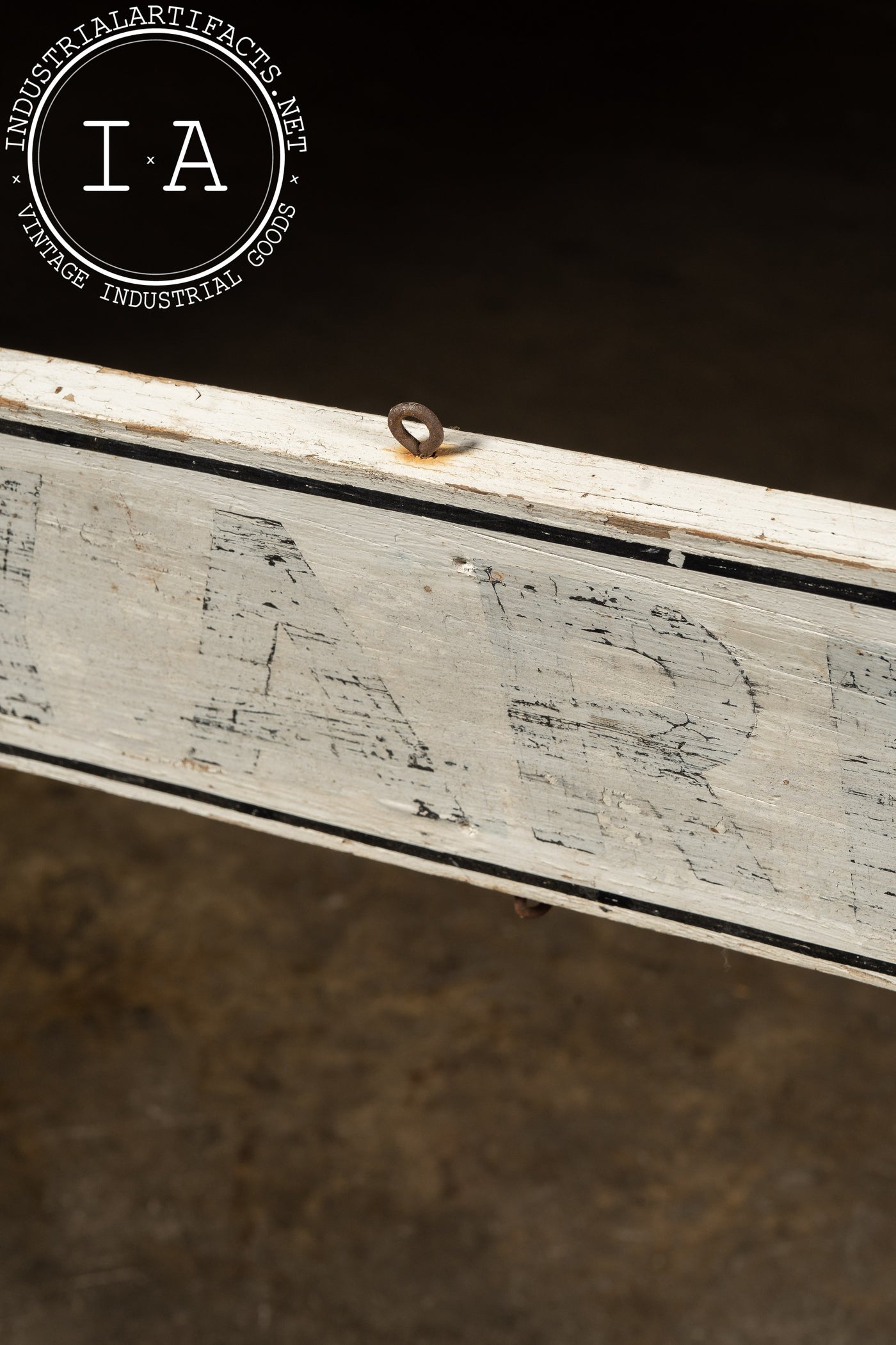 Antique J. & M. Mauzer Painted Wooden Directional Arrow Trade Sign