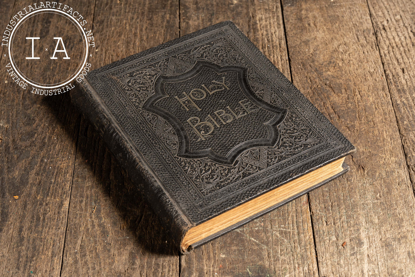 Antique Late Victorian Family Presentation Holy Bible