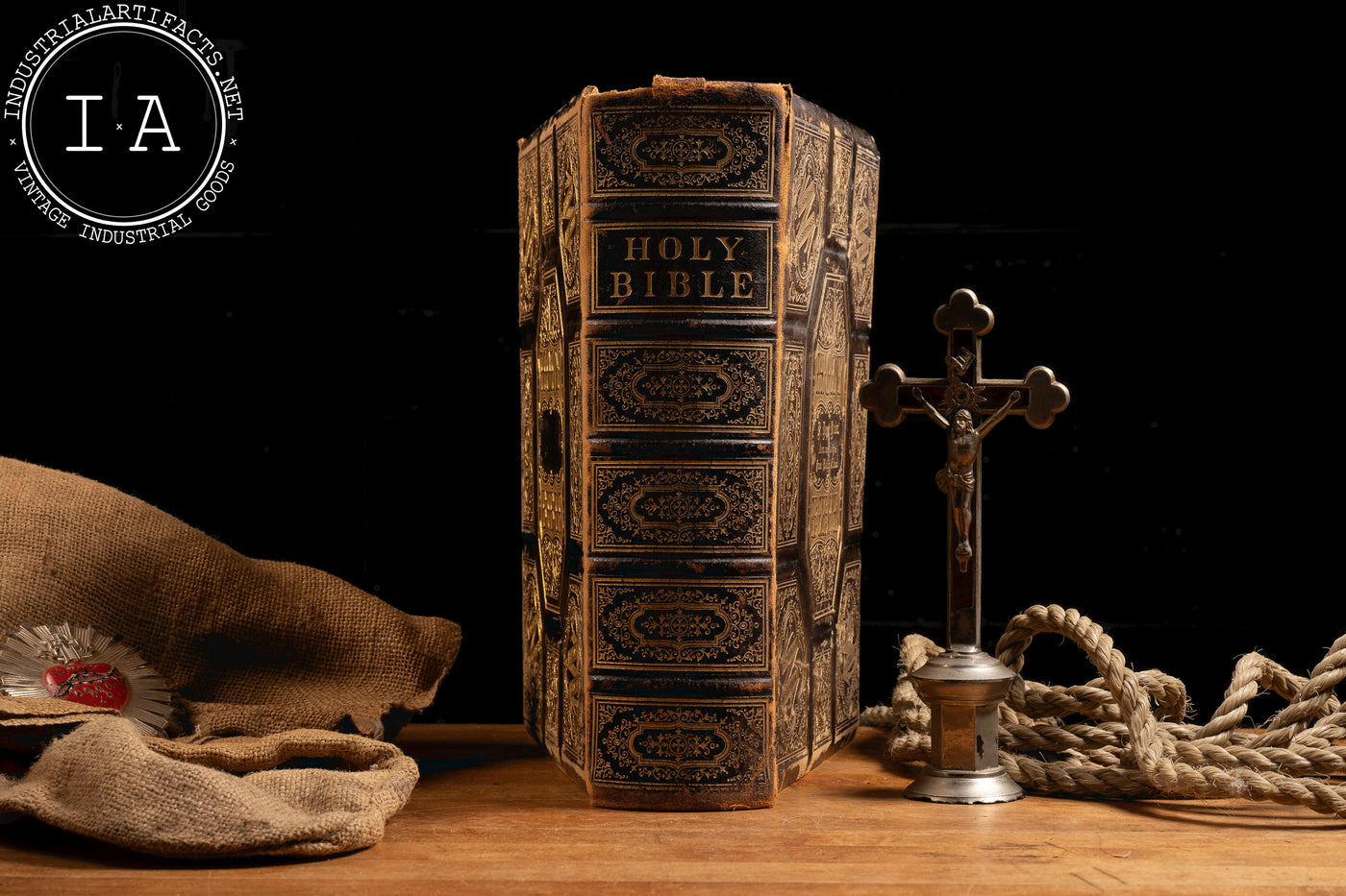 Late 19th Century Ellwood Family Bible - DeKalb, IL