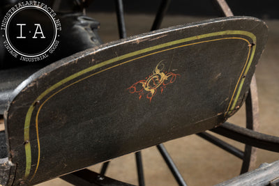 Late 19th Century Children's Buggy in Black