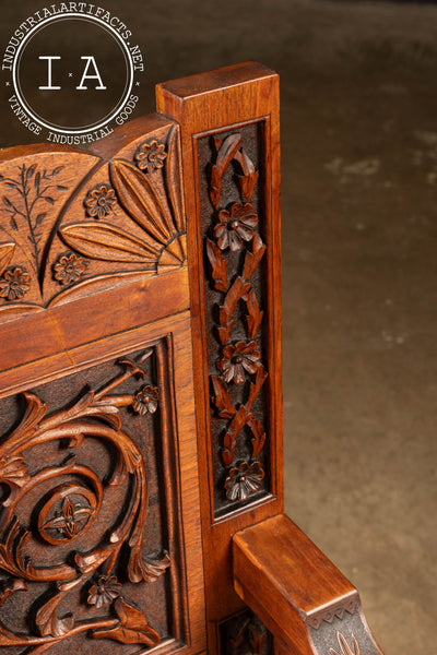 19th Century Carved Oak Fauteuil Wainscot Chair