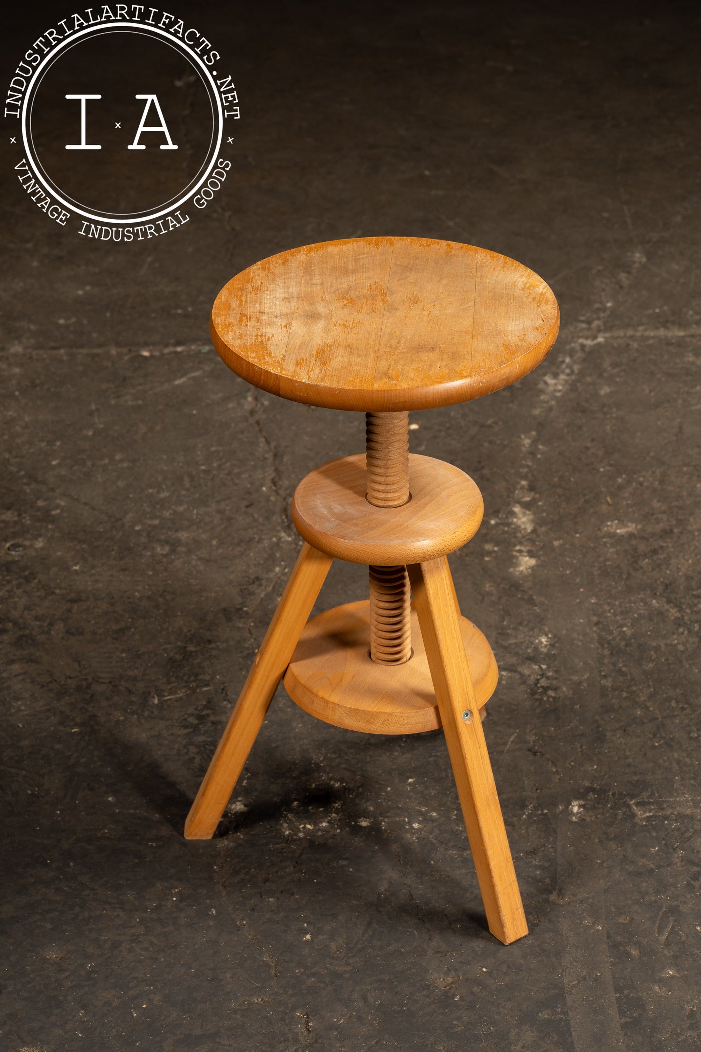 Post-Modern Wooden Spindle Stool